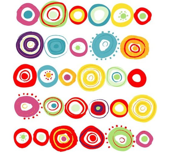 Изображение товара Тканевая шторка для ванны Melodia della vita MZ-86 Узоры 180х200 см 20856