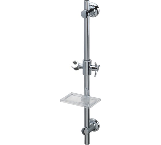 Изображение товара Стойка для душа с мыльницей Melodia della vita d22 мм, L=600 мм нерж., ABS, хром блистер 21349
