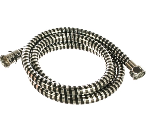 Изображение товара Шланг для душа Melodia della vita BLACK SILVER 1/2х1/2 конус ПВХ d14 мм, L150 см 34532