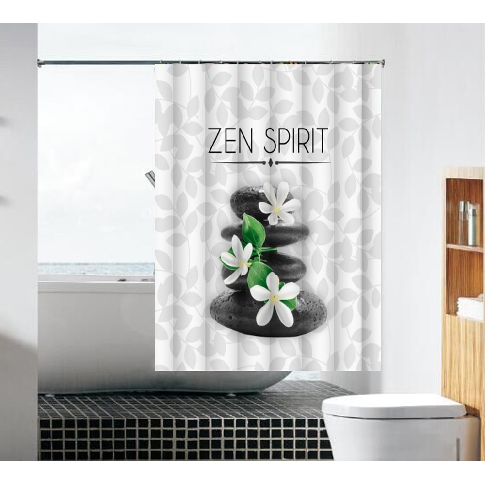фото Тканевая шторка для ванной комнаты terma духовный мир mz-96 180х180 см 20866