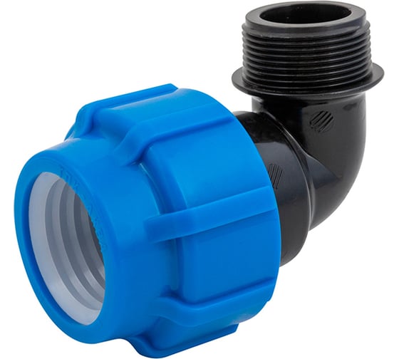 Изображение товара Отвод Политэк тпк-аква с наружной резьбой ф63x1 1/2 50016112