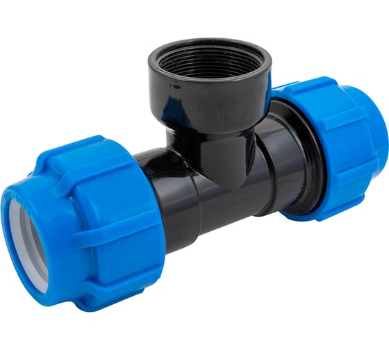 Изображение товара Тройник Политэк тпк-аква с наружной резьбой ф63x2 х63 51630263