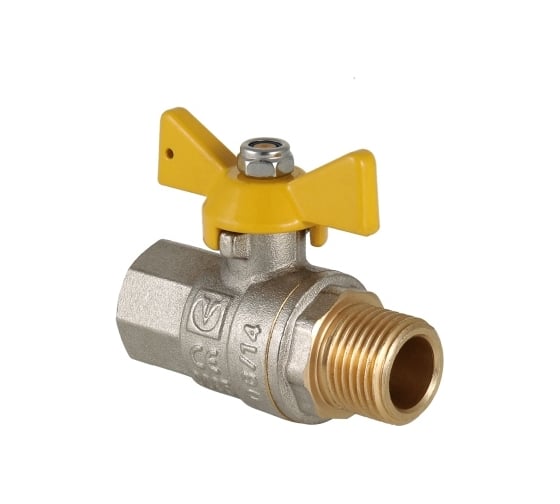 Изображение товара Шаровый кран VALGAS газовый, рукоятка бабочка, 3/4 в/н VT.278.N.05