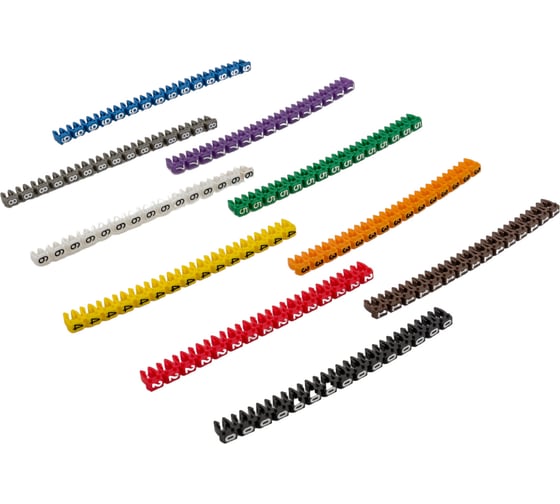 Изображение товара Наборный маркер TDM комплект цифр «0»-«9» 2,5 мм2 150 шт. SQ0534-0062