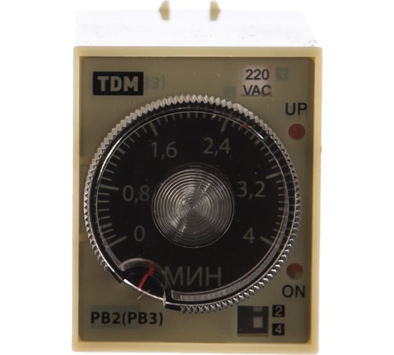 Изображение товара Реле времени TDM РВ2G-4мин/24час-5A-220В-8Ц SQ1503-0012