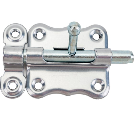 Изображение товара Накладная задвижка Tech-Krep ЗТ 2 50х47 круглый ригель D14 мм, L70 мм хром 145104