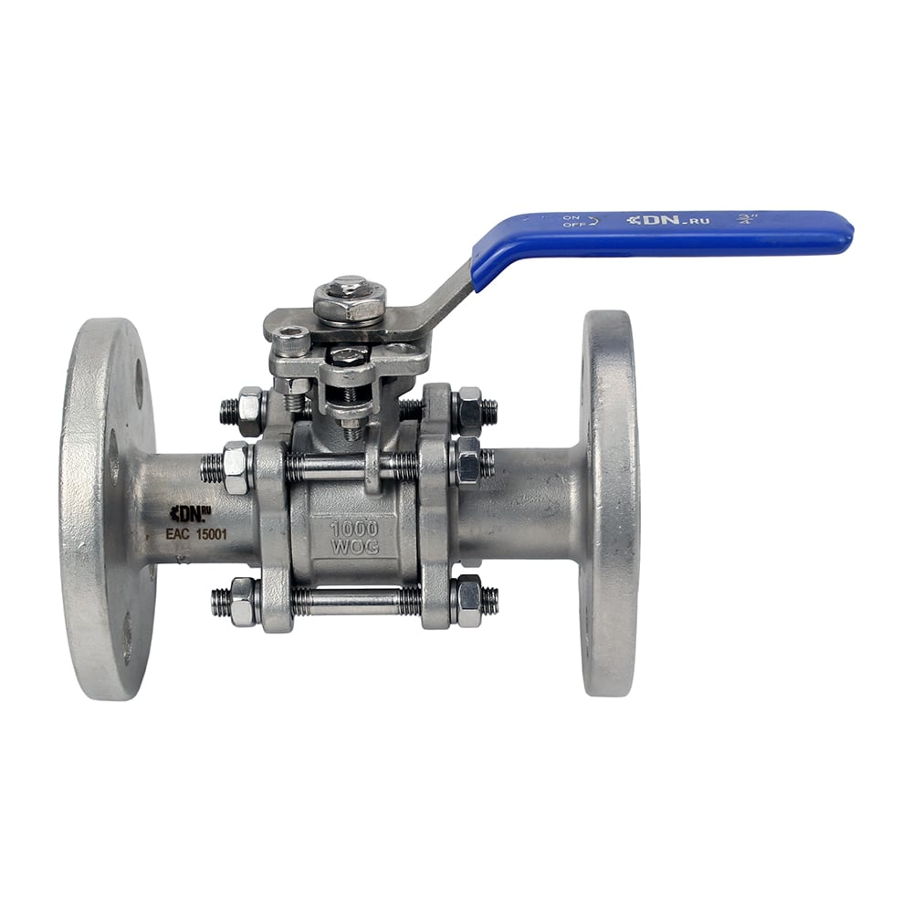 Изображение товара Шаровой кран DN.ru КШФПТ-ISO.304.180 Ду20 Ру40 полнопроходной