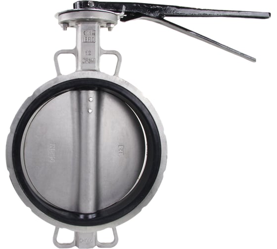 Изображение товара Затвор дисковый поворотный DN.ru 316L-316L-VITON Ду300 Ру16 с рукояткой D050-06565