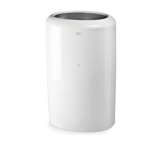 Изображение товара Контейнер для мусора без крышки TORK Elevation 50 л, белый, 629х389х289 см 563000 601674