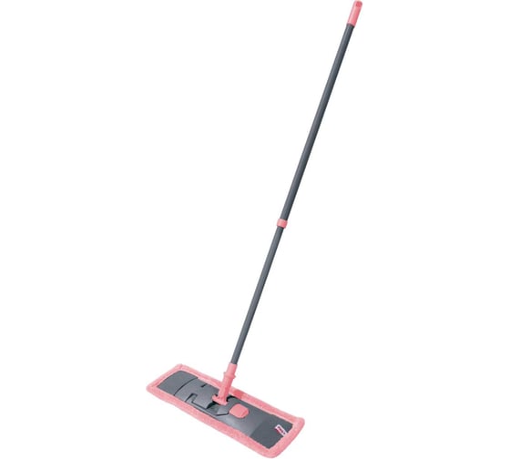 Изображение товара Швабра с флаундером YORK Classic 40 см, телескопический черенок 130 см, еврорезьба, МОП микрофибра 081080