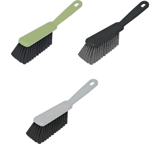 Изображение товара Щетка-сметка для уборки YORK ручка 16 см длина щетины 5 см ширина 4 см пластик цвет ассорти 60010 060010