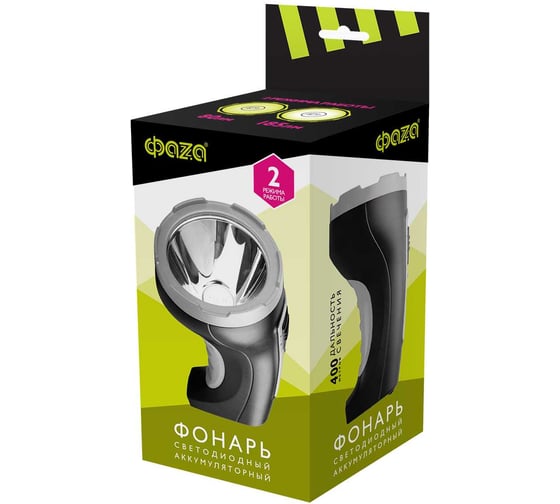 Изображение товара Аккумуляторный Фонарь ФАZА AccuF2-L5W-bk (черн/руб) 2857170