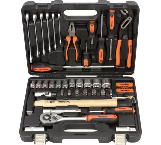 Изображение товара Набор инструмента DR АвтоDело 1/2" DR 1/4" 59 предметов 39859 13536