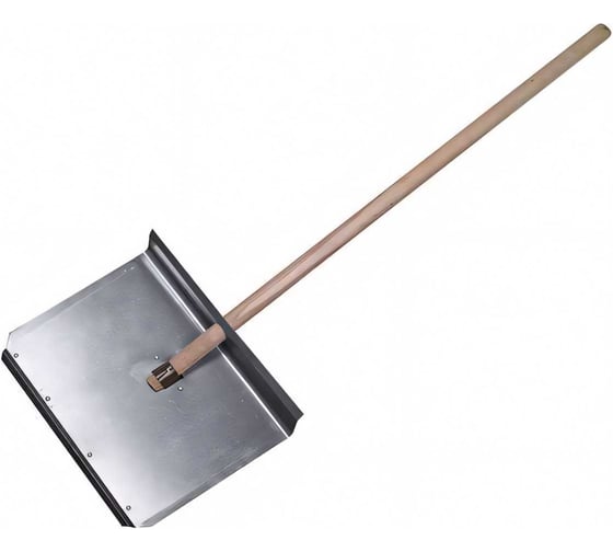 Изображение товара Снеговая лопата STARTUL 350x470 мм, тротуарная, алюминий, с деревянным черенком ST9069