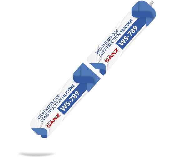 Изображение товара Герметик силиконовый атмосферостойкий SANZ WS-789, для герметизации строительных швов, 590 мл, прозрачный 789-7271-C