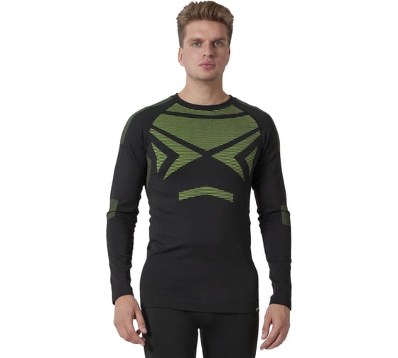 Изображение товара Мужское термобелье-фуфайка White Owl SIR-T, размер S/M, черный с зеленым W112759