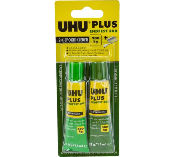 Изображение товара Эпоксидный клей UHU ПЛЮС 33г 45640