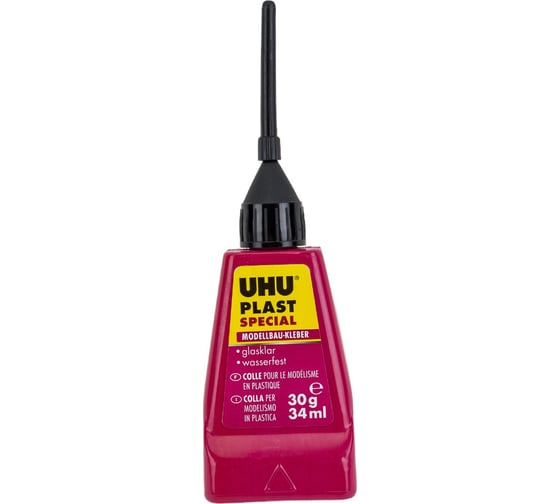 Изображение товара Клей в бутылочке с наконечником-иглой UHU PLAST SPEZIAL 30г шт. 45880