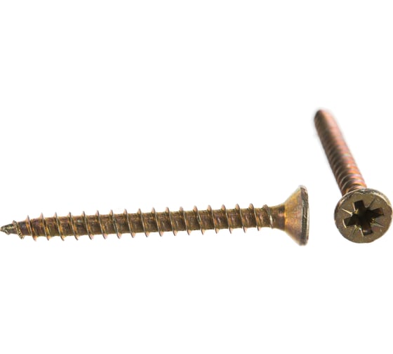 Изображение товара Универсальный саморез по дереву КрепСтройГрупп 4х40 желтый цинк, 300 шт. 145435