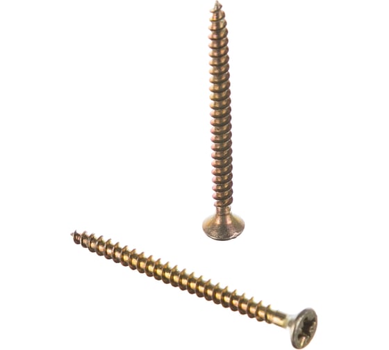 Изображение товара Универсальный саморез по дереву КрепСтройГрупп 3,5х45 желтый цинк, 300 шт. 145411