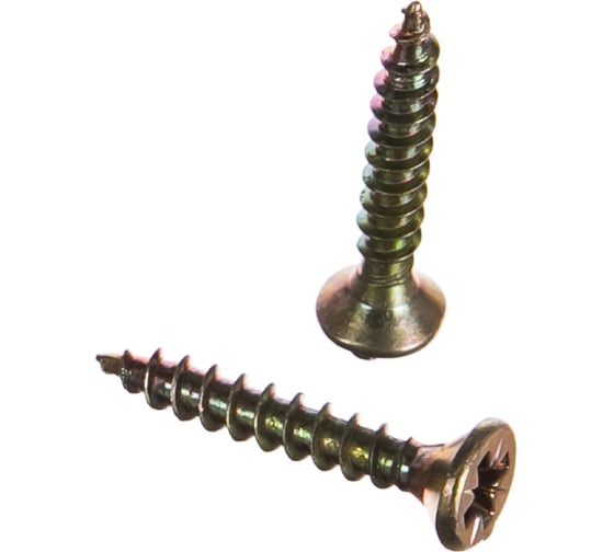 Изображение товара Универсальный саморез по дереву КрепСтройГрупп 4х25 желтый цинк, 500 шт. 145432