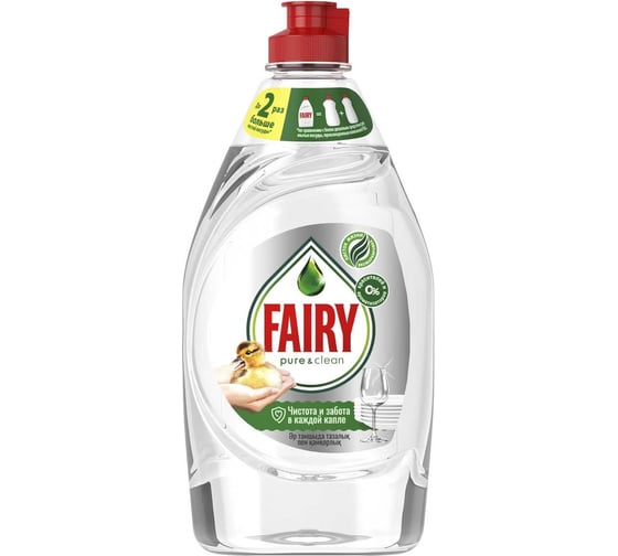Изображение товара Средство для мытья посуды FAIRY Pure&Clean 450 мл 1009440 605886 0001009739