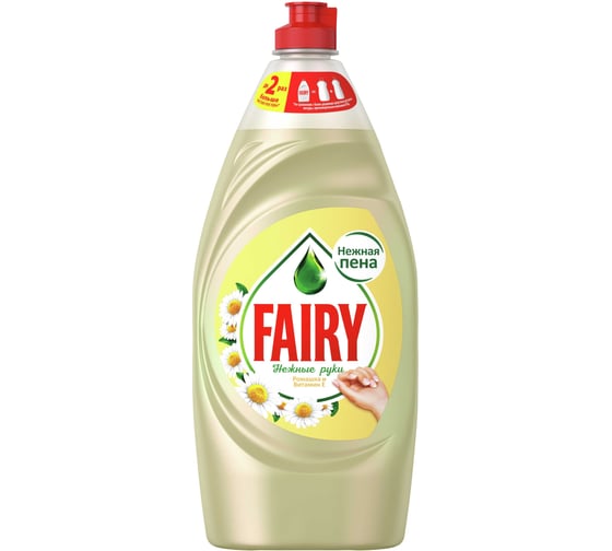 Изображение товара Средство для мытья посуды FAIRY Нежные руки Ромашка и витамин Е, 900 мл 1009430 603140 0001009612