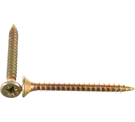 Изображение товара Универсальный саморез по дереву КрепСтройГрупп 5х50 желтый цинк, 150 шт. 145448