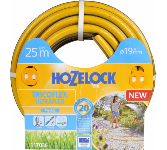 Изображение товара Шланг для полива Hozelock Tricoflex Ultraflex 3/4", 25 м 117036