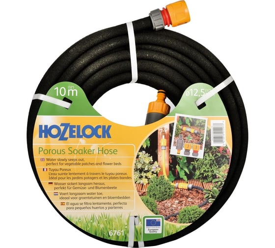 Изображение товара Пористый шланг для полива с коннекторами Hozelock 6761 1/2", 10 м 6761P3600