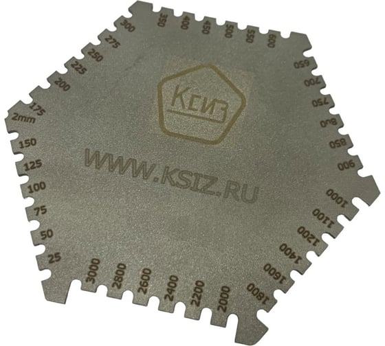 Изображение товара Толщиномер-гребенка КСИЗ ГЛП-20-370 мкм, с калибровкой 100011214