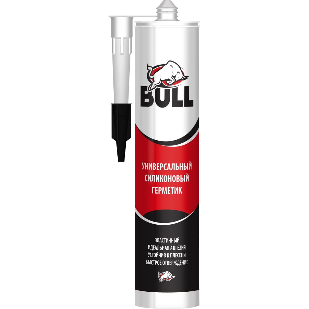 Купить Универсальный силиконовый герметик bull белый 280 мл bw101