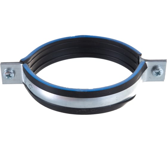 Изображение товара Хомут с гайкой Невский Крепеж оцинк. с резин. уплотн. 3" 87-94 мм 818795