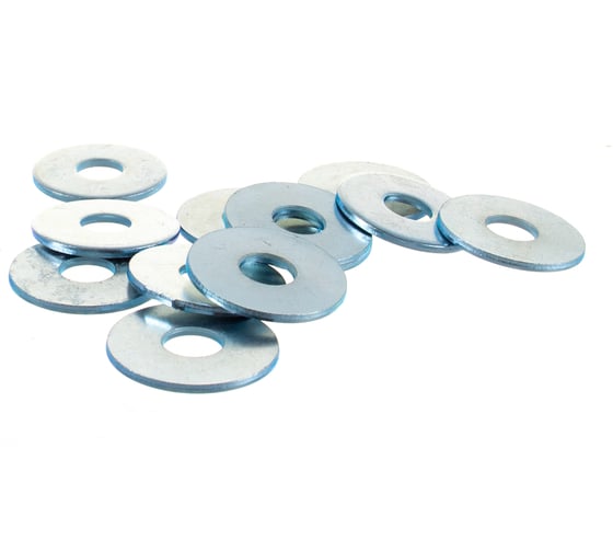 Изображение товара Усиленная шайба КрепСтройГрупп М14 оцинкованная DIN 9021, 1 кг 145166