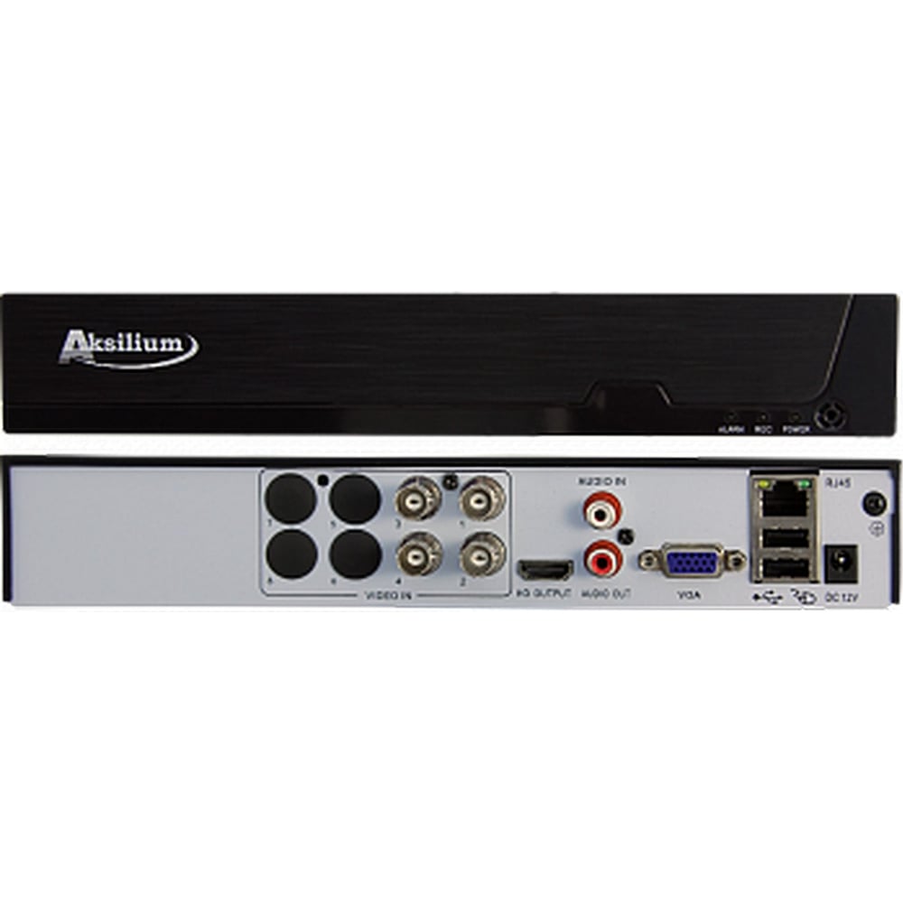 Изображение товара Регистратор видеонаблюдения AKSILIUM HVR-0405N гибридный 4 канала аудио