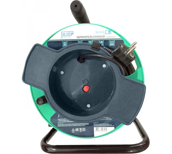 Изображение товара Удлинитель на катушке Jilion UK-1g-20m-Z с 1 евророзеткой (с/з) 20м 9535031