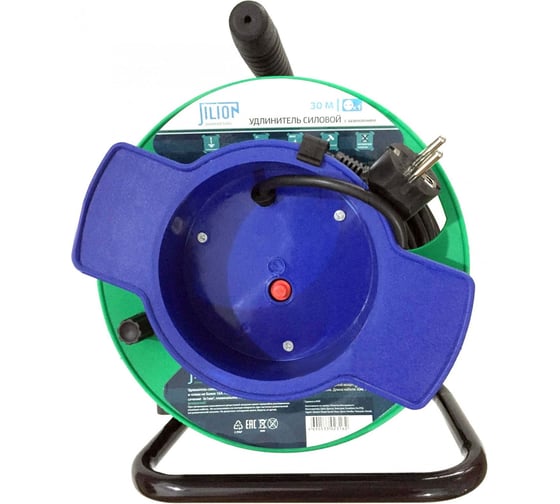 Изображение товара Удлинитель на катушке Jilion UK-1g-30m-Z с 1 евророзеткой (с/з) 30м 9535032