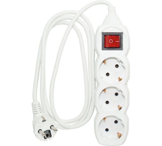 Изображение товара Удлинитель Jilion U-3g-5m-Z-V с 3 евророзетками (с/з, с/в) 5 м 9534162