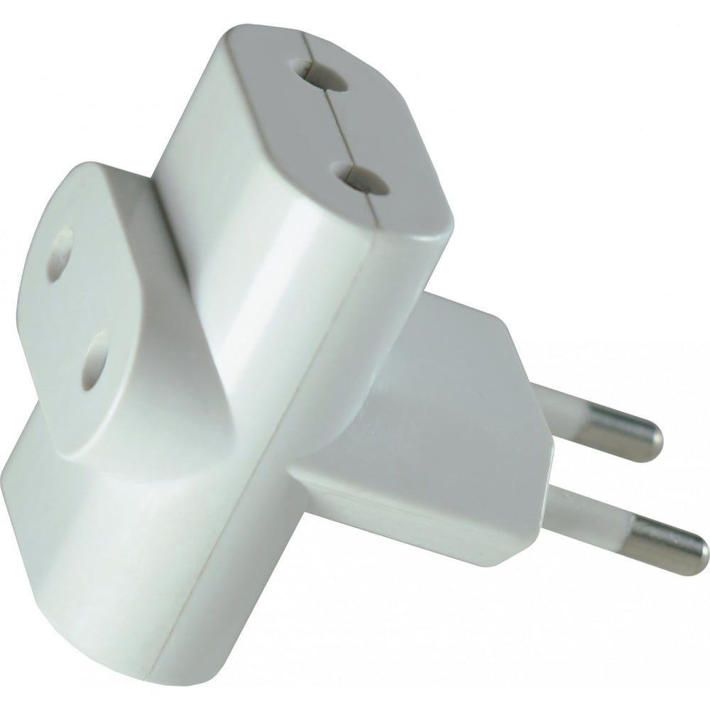 Изображение товара Электрический разветвитель Jilion 3 гнезда без заземления 220В белый