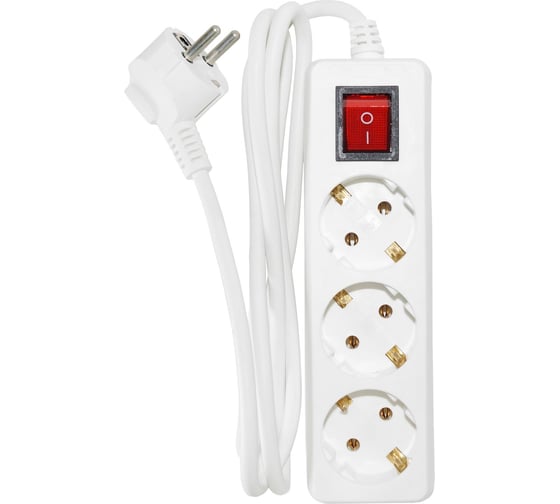 Изображение товара Удлинитель Jilion U-3g-3m-Z-V-c с 3 евророзетками (с/з, с/в) 3 м SIMPLE 9534061