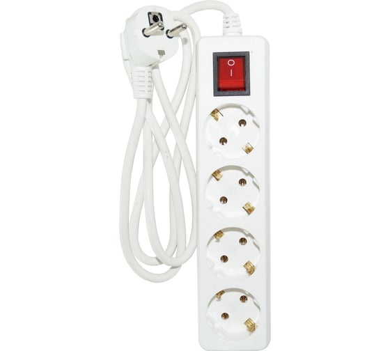 Изображение товара Удлинитель Jilion U-4g-3m-Z-V-c с 4 евророзетками (с/з, с/в) 3 м SIMPLE 9534066