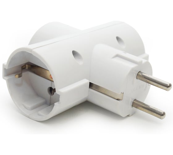 Изображение товара Электрический разветвитель Jilion евро (с заземлением), 3 гнезда, стандарт, 16А, белый 9533884