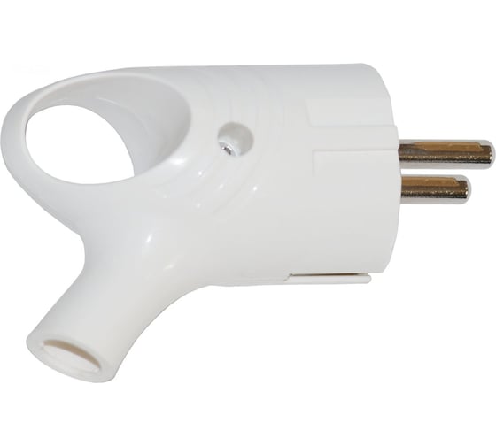 Изображение товара Электрическая вилка евро Jilion с заземлением, 16А, белый 9533826