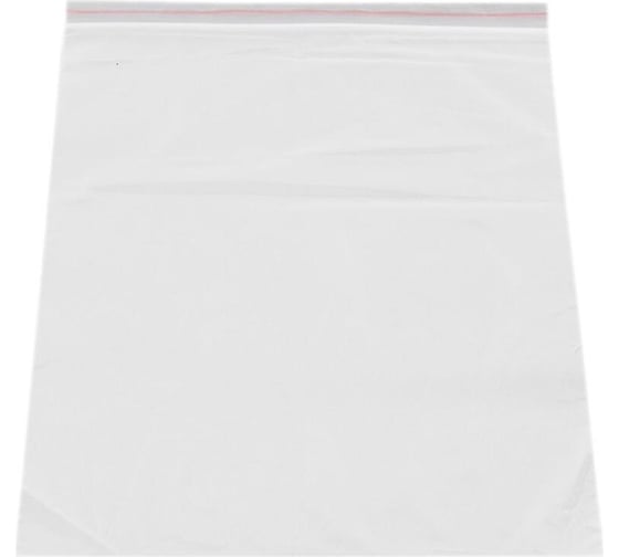 Изображение товара Пакет ООО Комус с замком zip lock, 25x35 см, 40 мкм, 100 шт. 621253