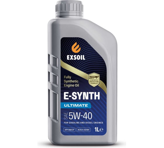 Изображение товара Моторное масло EXSOIL E-SYNTH Ultimate SAE 5W-40 1 л 8350-0010
