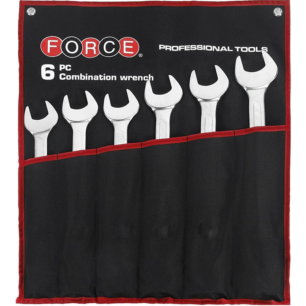 Изображение товара Набор дюймовых комбинированных ключей FORCE 50651S 6 шт прямой 1 1/4 1 5/8 дюймов