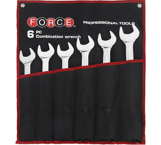 Изображение товара Набор дюймовых комбинированных ключей 1-1/4" по 1-5/8" FORCE 50651S