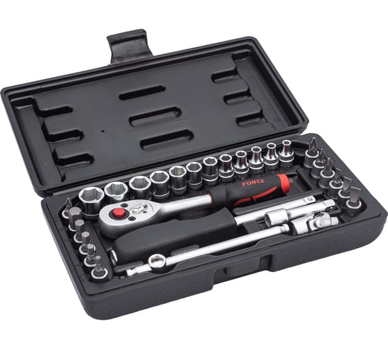 Изображение товара Набор инструмента с 6-тигранными головками 29 предметов FORCE 2292