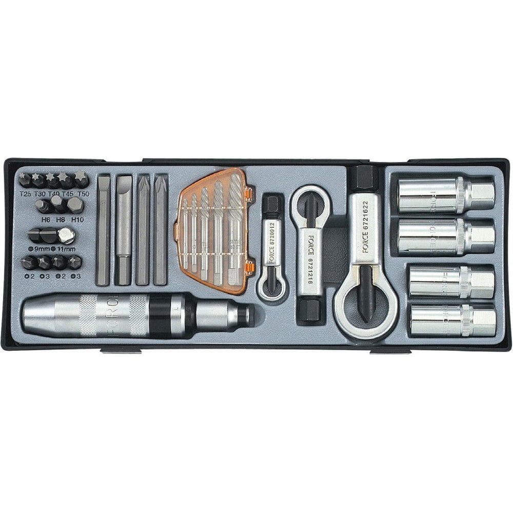Изображение товара Набор инструмента FORCE T5331 с ударной отверткой и 33 предметами