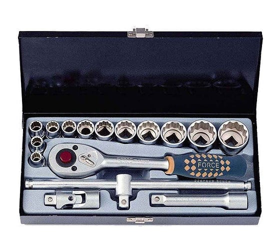 Изображение товара Набор инструмента 16 предметов 6 граней FORCE 4162-5
